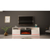 TV STAND 200CM WITH LED STRIP AND FIREPLACE - DISPARO 5