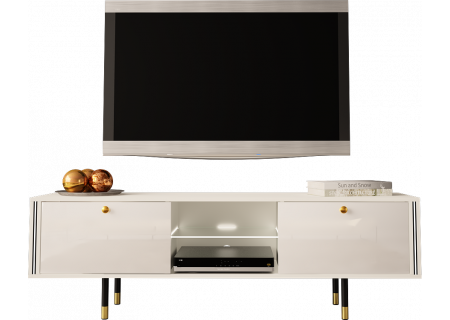 TV STAND 160CM WITH GOLD EMBELLISHMENTS - CRISTAL 1