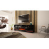 TV STAND 200CM WITH LED STRIP AND FIREPLACE - DISPARO 5