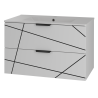 Cabinet with inset sink 80cm - WOOD 01