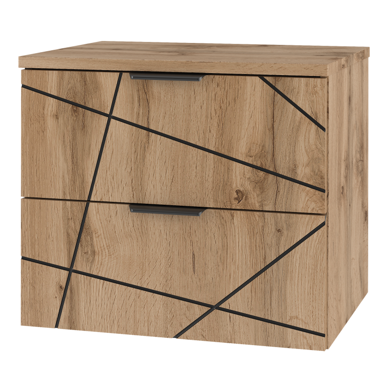 Bathroom cabinet 60cm - WOOD 02