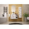 Bathroom cabinet 60cm with sink - WOOD 02