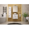 Bathroom cabinet 60cm with sink - WOOD 02