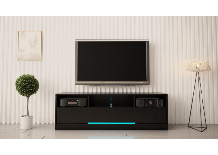 TV STAND 160CM WITH LED STRIP AND 3 DRAWERS - DISPARO 6