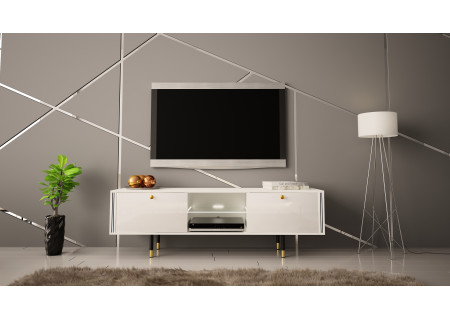 TV STAND 160CM WITH GOLD EMBELLISHMENTS - CRISTAL 1