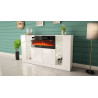 SIDEBOARD 160CM WITH 4 DOORS AND FIREPLACE - DIUNA 2