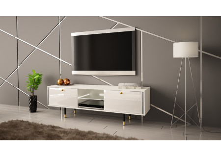 TV STAND 160CM WITH GOLD EMBELLISHMENTS - CRISTAL 1