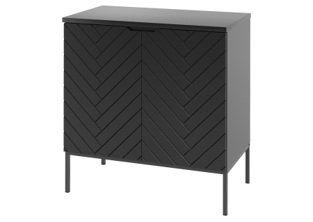 Bathroom cabinet 80cm black rack - ASPEN 08