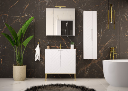 Bathroom cabinet 80cm gold rack - ASPEN 08