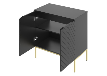 Bathroom cabinet 80cm gold rack - ASPEN 08