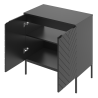 Bathroom cabinet 80cm with sink black rack - ASPEN 08