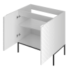 Cabinet with inset sink 80cm black rack - ASPEN 08