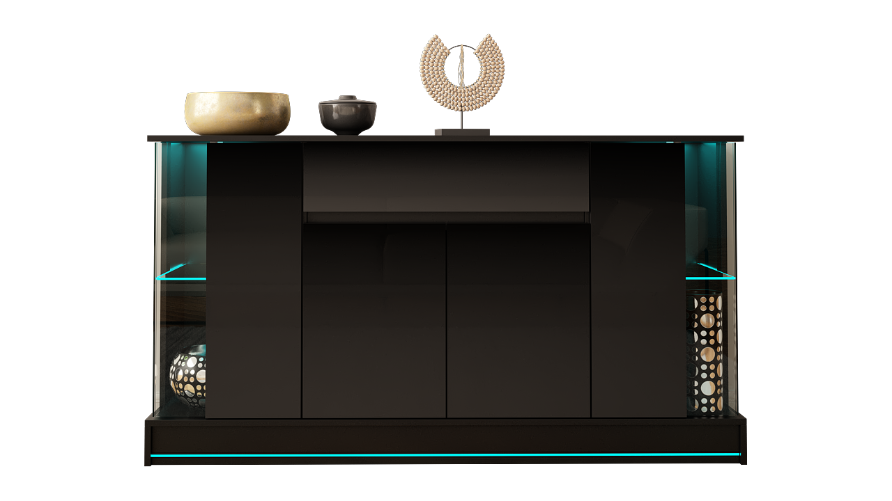 SIDEBOARD 155CM WITH LED STRIP - EFECTO 2