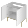 Cabinet with inset sink 80cm gold rack - ASPEN 08