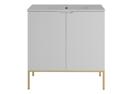 Cabinet with inset sink 80cm gold rack - ASPEN 08