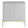 Cabinet with inset sink 80cm gold rack - ASPEN 08