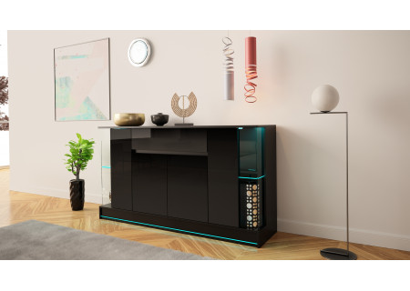 SIDEBOARD 155CM WITH LED STRIP - EFECTO 2