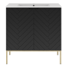 Cabinet with inset sink 80cm gold rack - ASPEN 08