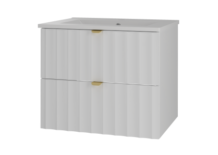 Bathroom cabinet with inset sink 60cm - ARCOS 06