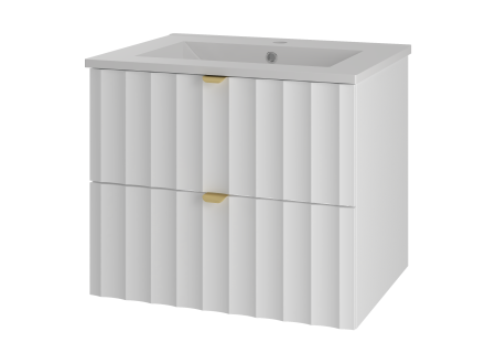 Bathroom cabinet with inset sink 60cm - ARCOS 06