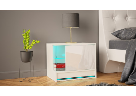 NIGHTSTAND 55CM WITH LED STRIP - EFECTO 4