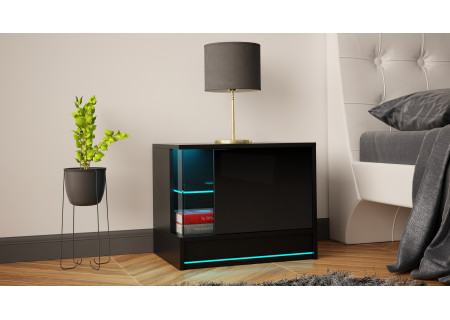 NIGHTSTAND 55CM WITH LED STRIP - EFECTO 4