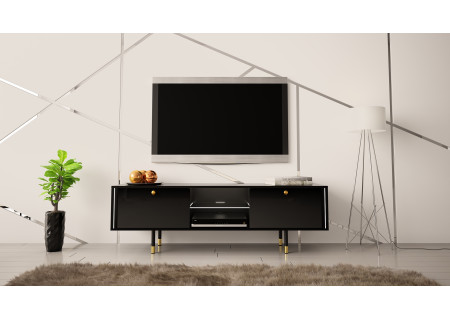 TV STAND 160CM WITH GOLD EMBELLISHMENTS - CRISTAL 1