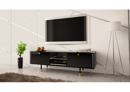 TV STAND 160CM WITH GOLD EMBELLISHMENTS - CRISTAL 1