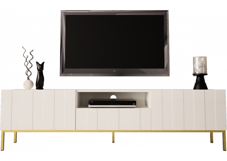 TV STAND 190CM ON GOLD LEGS - ELEGANTE 1