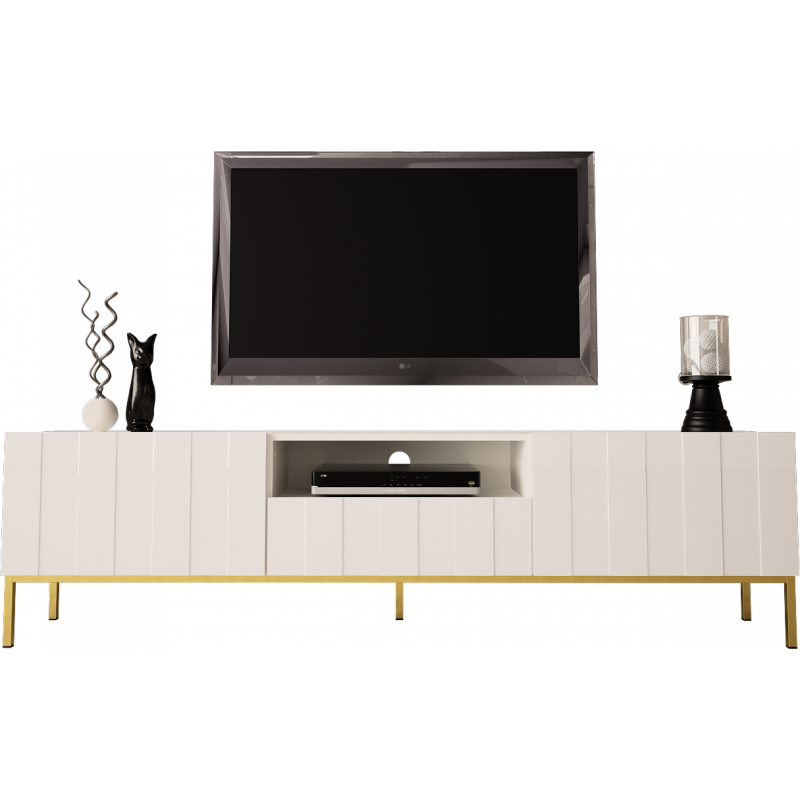 TV STAND 190CM ON GOLD LEGS - ELEGANTE 1