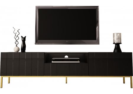 TV STAND 190CM ON GOLD LEGS - ELEGANTE 1