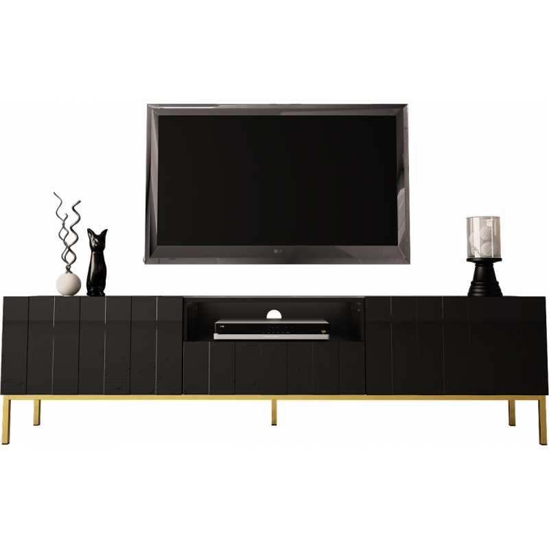 TV STAND 190CM ON GOLD LEGS - ELEGANTE 1