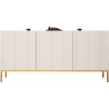 SIDEBOARD 160CM WITH 3 DOORS ON GOLD LEGS - ELEGANTE 2