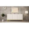 SIDEBOARD 160CM WITH 3 DOORS ON GOLD LEGS - ELEGANTE 2