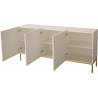 SIDEBOARD 160CM WITH 3 DOORS ON GOLD LEGS - ELEGANTE 2