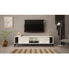 TV STAND 161CM WITCH BLACK INSET NAD LEGS - EVEL 2