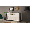 Sideboard 160cm with black inset and legs - evel 3