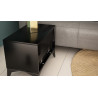 NIGHTSTAND 61CM WITH 2 DRAWERS ON BLACK LEGS - EVEL 4