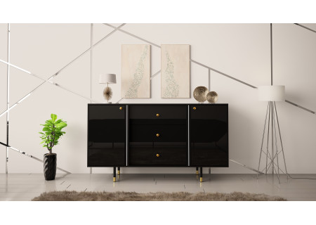 SIDEBOARD 160CM WITH GOLD EMBELLISHMENTS - CRISTAL 2