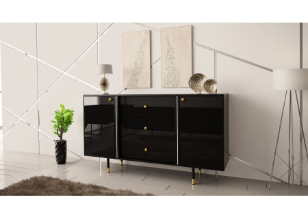 SIDEBOARD 160CM WITH GOLD EMBELLISHMENTS - CRISTAL 2