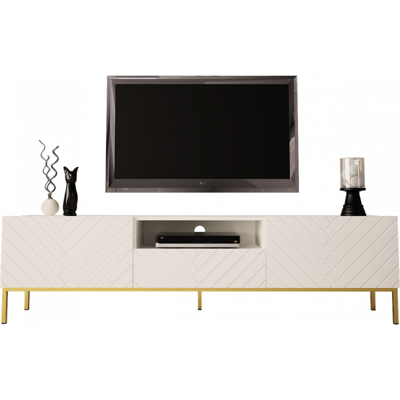 TV STAND 190CM ON GOLD LEGS - GALA 1