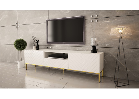 TV STAND 190CM ON GOLD LEGS - GALA 1