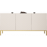 SIDEBOARD 160CM WITH 3 DOORS ON GOLD LEGS - GALA 2