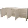 SIDEBOARD 160CM WITH 3 DOORS ON GOLD LEGS - GALA 2