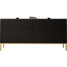 SIDEBOARD 160CM WITH 3 DOORS ON GOLD LEGS - GALA 2