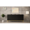 SIDEBOARD 160CM WITH 3 DOORS ON GOLD LEGS - GALA 2