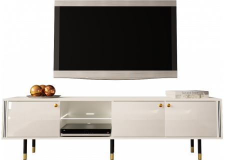 TV STAND 180CM WITH GOLD EMBELLISHMENTS - CRISTAL 3