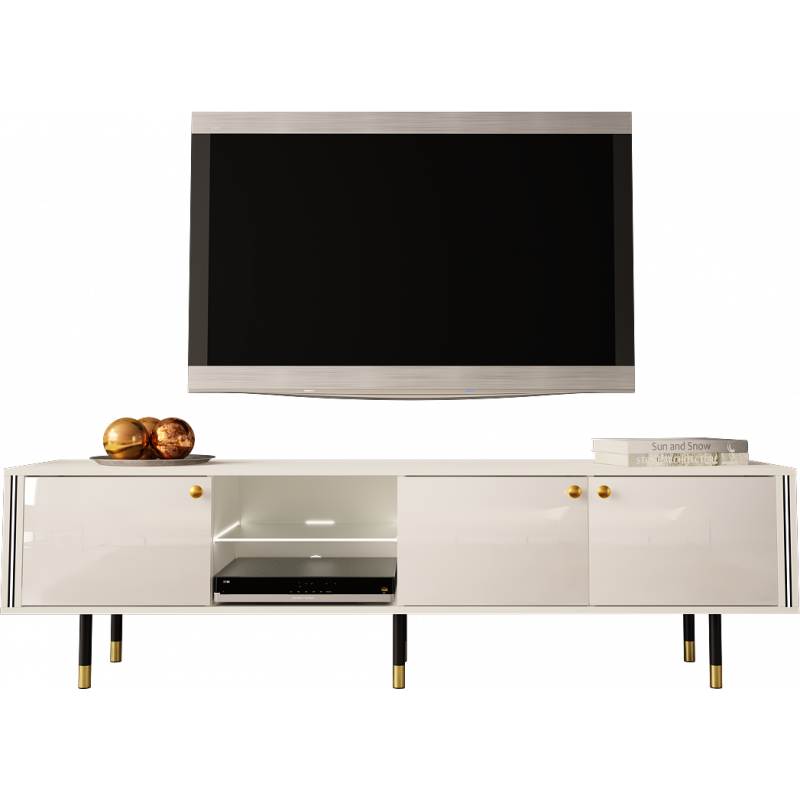 TV STAND 180CM WITH GOLD EMBELLISHMENTS - CRISTAL 3