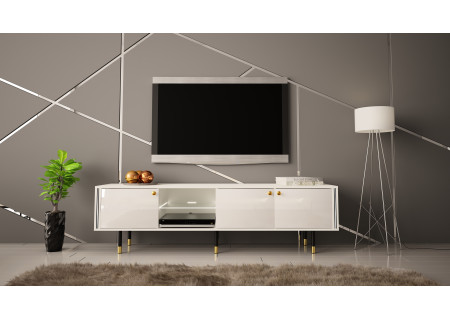 TV STAND 180CM WITH GOLD EMBELLISHMENTS - CRISTAL 3