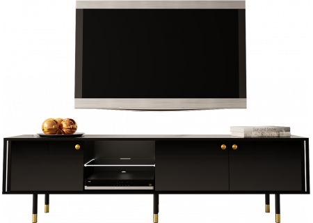 TV STAND 180CM WITH GOLD EMBELLISHMENTS - CRISTAL 3